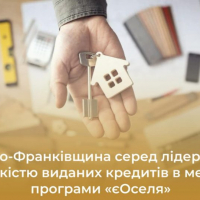 Івано-Франківщина серед лідерів за кількістю виданих кредитів в межах програми &laquo;єОселя&raquo;