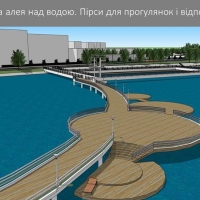 У Франківську показали як виглядатиме нова відпочинкова територія міського озера. Фото, відео