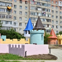 У Франківську відновили тематичний ігровий майданчик &ldquo;Фортеця&rdquo;. Фото