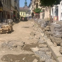 В Івано-Франківську розпочався капітальний ремонт вулиці Тринітарської. Фото