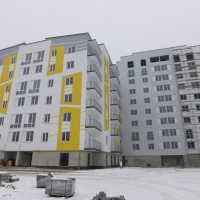 Хід будівництва житлового комплексу поблизу парку імені Шевченка, станом на лютий 