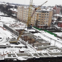 Хід будівництва житлового комплексу поблизу парку ім. Шевченка 