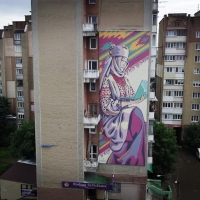 В Івано-Франківську з'явився новий мурал. ФОТО