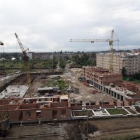 Хід будівництва житлового комплексу поблизу парку ім. Шевченка станом на липень 