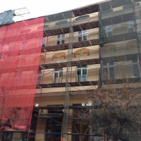 Реставрацію фасаду історичного будинку на Курбаса завершать до кінця весни