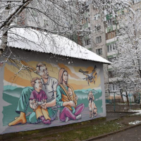  В Івано-Франківську з'явився ще один мурал. ФОТОАКТ