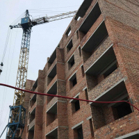 Хід будівництва житлового будинку по вул. Берегова в лютому 2019