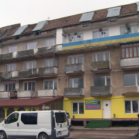  У Коломийській багатоповерхівці обвалилась частина даху. ВІДЕО