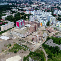 МЖК Експрес-24 показали стан будівництва ЖК "Паркове містечко" з неба. ВІДЕО