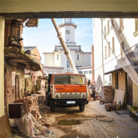 В центрі Івано-Франківська відновлюють пам&rsquo;ятку архітектури. ФОТО