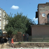 Об'єднання бульварів у Франківську. На місці викопали два котловани. ФОТО