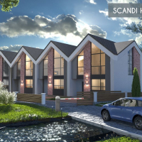 Хід будівництва містечка Scandi House. ФОТО