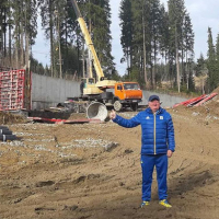 У Буковелі продовжують споруджувати біатлонний комплекс