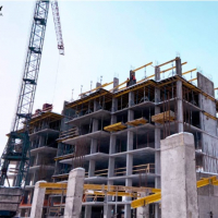 Стан будівництва житлового комплексу Family Plaza в березні 2021. ФОТО