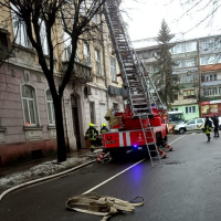 У центрі Івано-Франківська горіла квартира в історичному будинку
