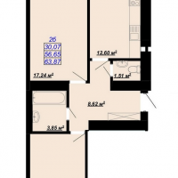 63, 87 м&sup2;